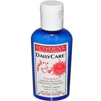 Eco-Dent, デイリーケア、ベーキングソーダ歯磨き粉、シナモン、2 oz (56 g)