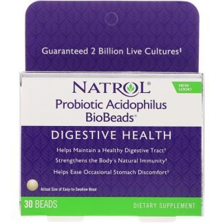 Natrol, プロバイオティック乳酸菌バイオビーズ, 30 ビーズ (Discontinued Item)