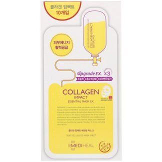 Mediheal, コラーゲンインパクト・エッセンシャルマスク EX、シート 10枚、各24 ml