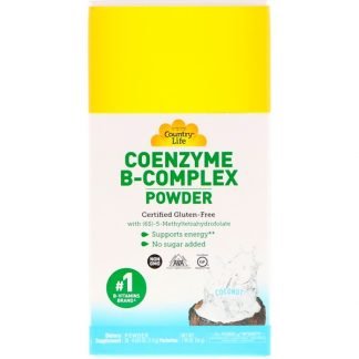Country Life, コエンザイムB複合体パウダー、ココナッツ、30包、 0.065オンス (1.8 g)