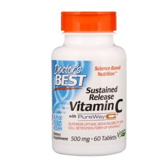 Doctor's Best, PureWay-C配合の持続放出ビタミンC、500 mg、60錠