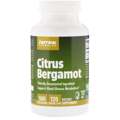 Jarrow Formulas, シトラスベルガモット、500mg、植物性カプセル120個