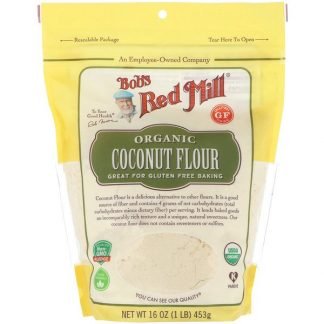 Bob's Red Mill, Organic, Coconut Flour, Gluten Free, 16 oz (453 g)