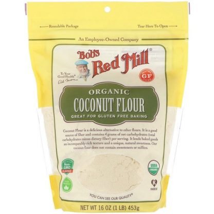 Bob's Red Mill, Organic, Coconut Flour, Gluten Free, 16 oz (453 g)