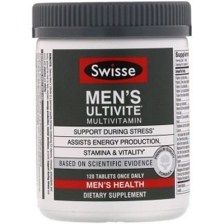 Swisse, 男性用Ultiviteマルチビタミン、120錠