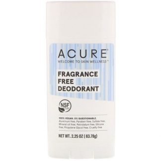 Acure, デオドランド、無香料、63.78 g（2.25 oz）