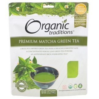 Organic Traditions, 高級抹茶粉、100g（3.5 oz）