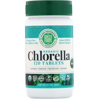 Green Foods , オーガニッククロレラ、500mg、120粒