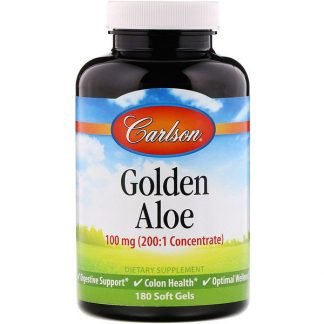 Carlson Labs, ゴールデンアロエ, 100 mg, 180 ソフトゼリー