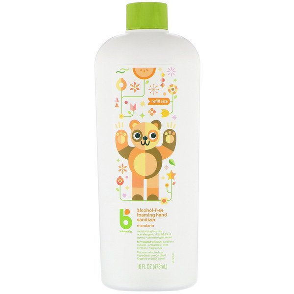 BabyGanics, アルコールフリー フォーミングハンドサニタイザー、詰め替え用、マンダリン、473ml(16 fl oz) (Discontinued Item)