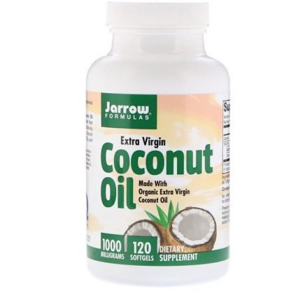 Jarrow Formulas, ココナッツオイル・エキストラバージン, 1000 mg, ソフトジェル 120 粒