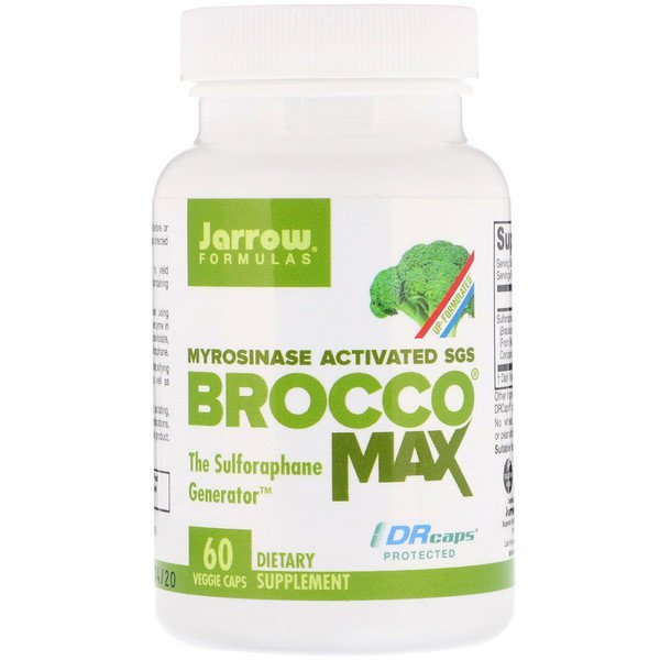 Jarrow Formulas, ブロッコマックス(BroccoMax), 活性化ミロシナーゼ, 60カプセル