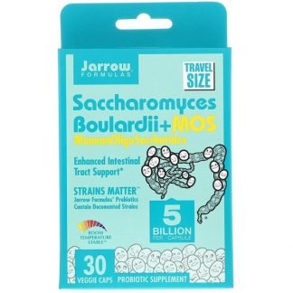 Jarrow Formulas, サッカロマイセス・ブラウディ+ MOS、50憶、ベジカプセル30個