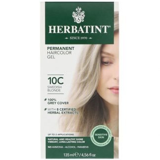 Herbatint, パーマネントヘアカラージェル、10C、スウェディッシュブロンド、4.56 fl oz (135 ml)