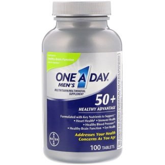 One-A-Day, メンズ50+、健康アドバンテージ、マルチビタミン/マルチミネラル・サプリメント、100錠