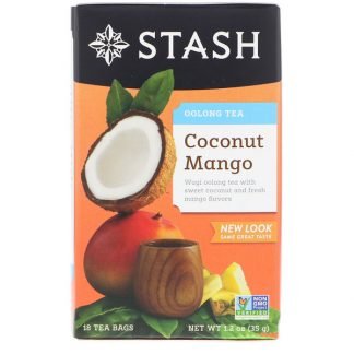 Stash Tea, ウーロンティー, ココナッツマンゴ, 18袋, 1.2オンス (35 g)