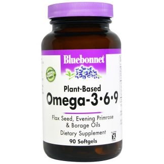 Bluebonnet Nutrition, 植物ベース オメガ-3-6-9, 90 ソフトジェル