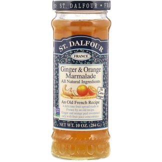 St. Dalfour, ジンジャー & オレンジ マーマレード, フルーツ スプレッド, 10 oz (284 g)