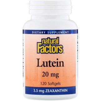 Natural Factors, ルテイン, 20 mg, 120ソフトゼリー