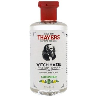 Thayers, ウィッチヘーゼル、アルコールフリートナー、アロエベラフォーミュラ、キューカンバー、12 fl oz (355 ml)
