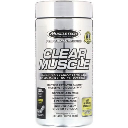 Muscletech, パフォーマンスシリーズ、クリアマッスル、液体カプセル168粒