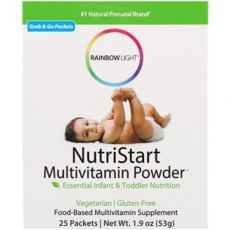 Rainbow Light, NutriStart、マルチビタミンパウダー、25パケット、1.9オンス (53 g)