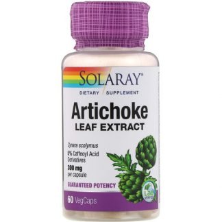 Solaray, アーティチョーク葉エキス、300mg、植物性カプセル60錠