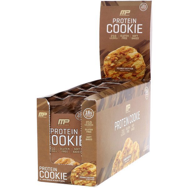 MusclePharm, プロテインクッキー、ピーナッツバター、クッキー12枚入り、各52g (Discontinued Item)