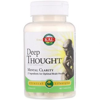 KAL, Deep Thought, Mental Clarity, 60 Tablets