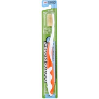 Dr. Plotka, マウスウォッチャーズ、大人用、天然抗菌歯ブラシ、やわらかめ、オレンジ、1本