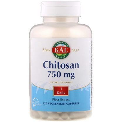 KAL, Chitosan, 750 mg, 120 Vegetarian Capsules