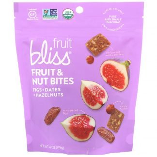 Fruit Bliss, フルーツ＆ナッツバイト、イチジク＋デーツ＋ヘーゼルナッツ、113g