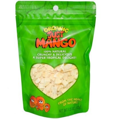 Karen's Naturals, オーガニック・ジャストマンゴー, 再密封可能な袋入り, 1.5 オンス (42 g) (Discontinued Item)
