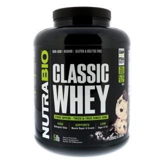 NutraBio Labs, クラシックホエープロテイン、クッキー & クリーム、5 lbs (2268 g)