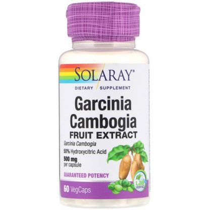 Solaray, ガルシニアカンボジア果実エキス、500mg、植物性カプセル60錠