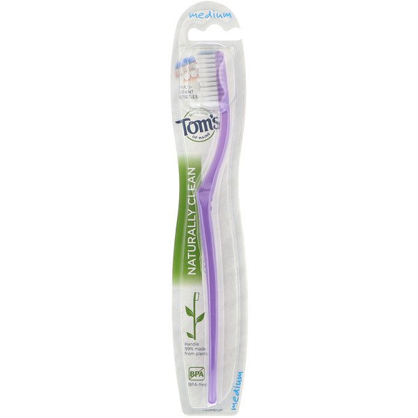 Tom's of Maine, Naturally Clean Toothbrush, Medium, 1 Toothbrush