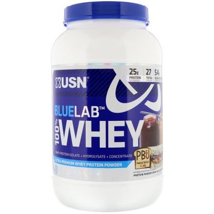 USN, BlueLab, 100% Whey, Peanut Butter & Jelly, 2 lbs (907.2 g) (Discontinued Item)