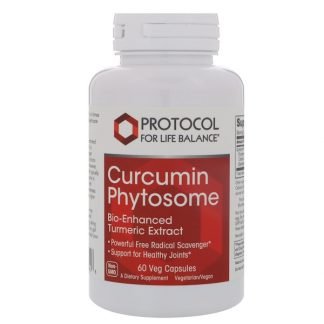 Protocol for Life Balance, クルクミン ファイトソーム、バイオ強化 ターメリック エキス、500 mg、ベジカプセル60個