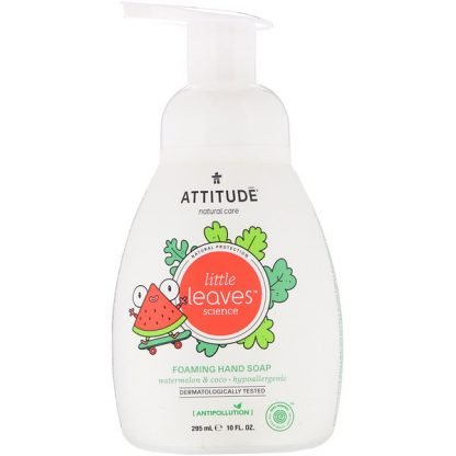 ATTITUDE, Little Leaves Science、フォーミングハンドソープ、スイカ＆ココ、295ml