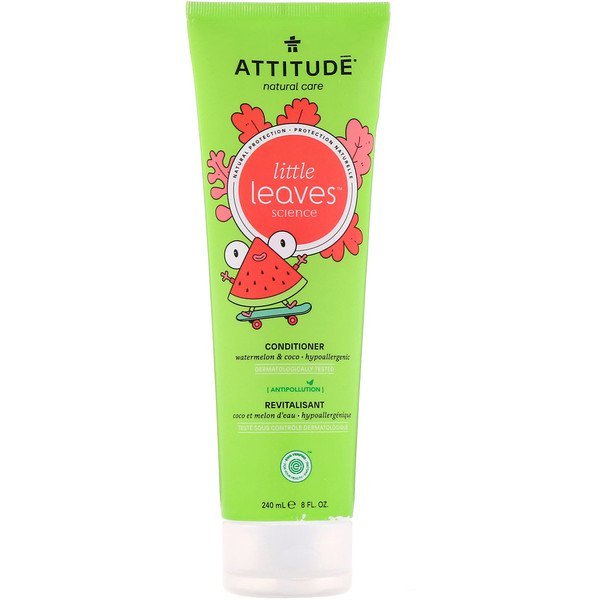 ATTITUDE, Little Leaves Science、コンディショナー、スイカ&ココ、240ml