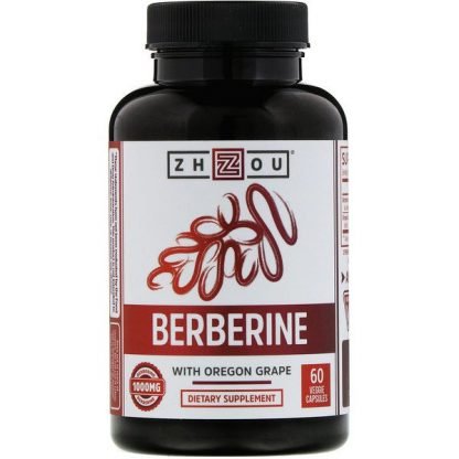 Zhou Nutrition, オレゴングレープ配合ベルベリン、1000mg、植物性カプセル60錠
