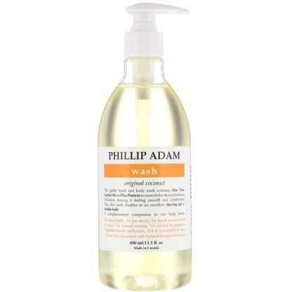 Phillip Adam, Wash, Original Coconut, 13.5 fl oz (400 ml)