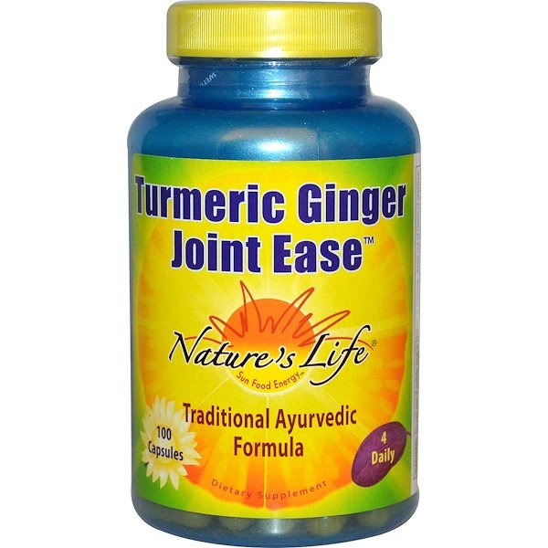 Nature's Life, Turmeric Ginger Joint Ease、カプセル100錠