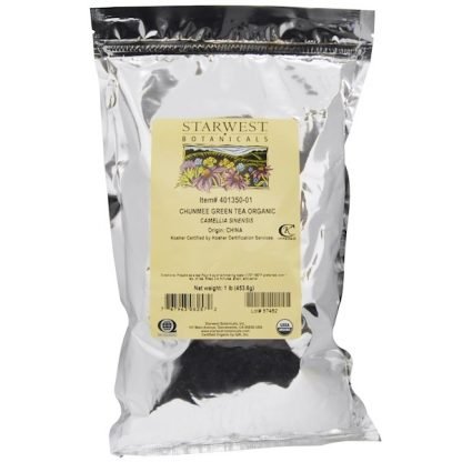 Starwest Botanicals, オーガニック珍眉グリーンティー、1 lb (453.6 g)