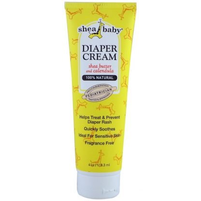 Shea Baby Shea Mama, シアママベビー、おむつクリーム、無香料、4 oz (118.3 ml)