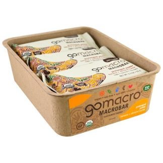 GoMacro, マクロバー、プロロングド パワー、バナナ + アーモンドバター、12本、各2.3 oz (65 g)