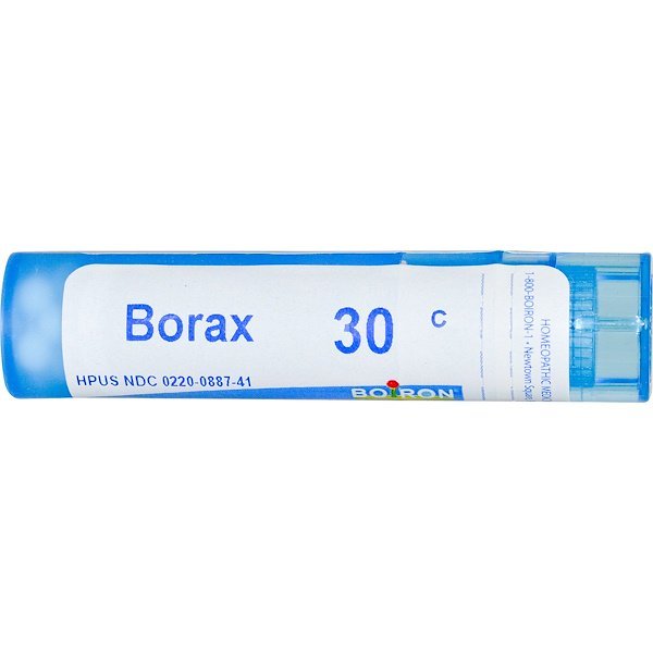 Boiron, Single Remedies, ホウ砂, 30C, 約 80 粒