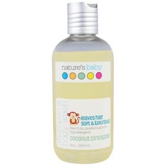 Nature's Baby Organics, シャンプー＆ボディウォッシュ、ココナッツ・パイナップル、8オンス（236.5 ml）