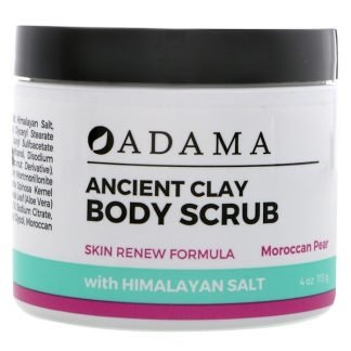 Zion Health, アダマ、古代のクレイAdama, Ancient Clay, Body Scrub, Moroccan Pear, 4 oz (113 g)