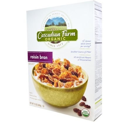 Cascadian Farm, オーガニック・レーズンブラン・シリアル、12オンス（340 g） (Discontinued Item)
